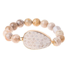 Load image into Gallery viewer, Sea Fossil Bracelet - White