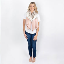 Load image into Gallery viewer, Front facing woman with pink scarf