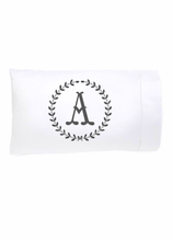 Load image into Gallery viewer, Luxe Bamboo Sateen Initial Pillowcase