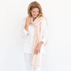 Organic Cotton Dreamsoft Lightweight Scarf - Bubble Knit