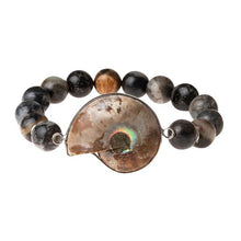 Load image into Gallery viewer, Sea Fossil Bracelet - Black