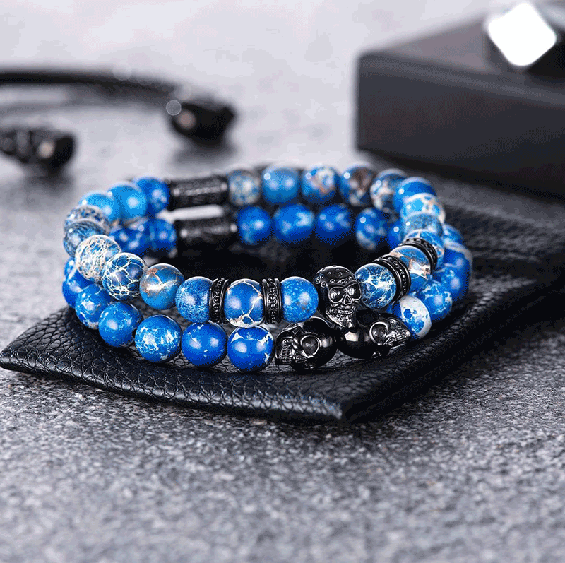 Men's sales skeleton bracelet