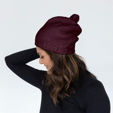 Load image into Gallery viewer, Organic Cotton Knit Hat with Pom Pom