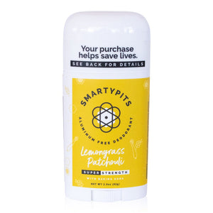 SmartyPits Aluminum Free Deodorant - Lemongrass